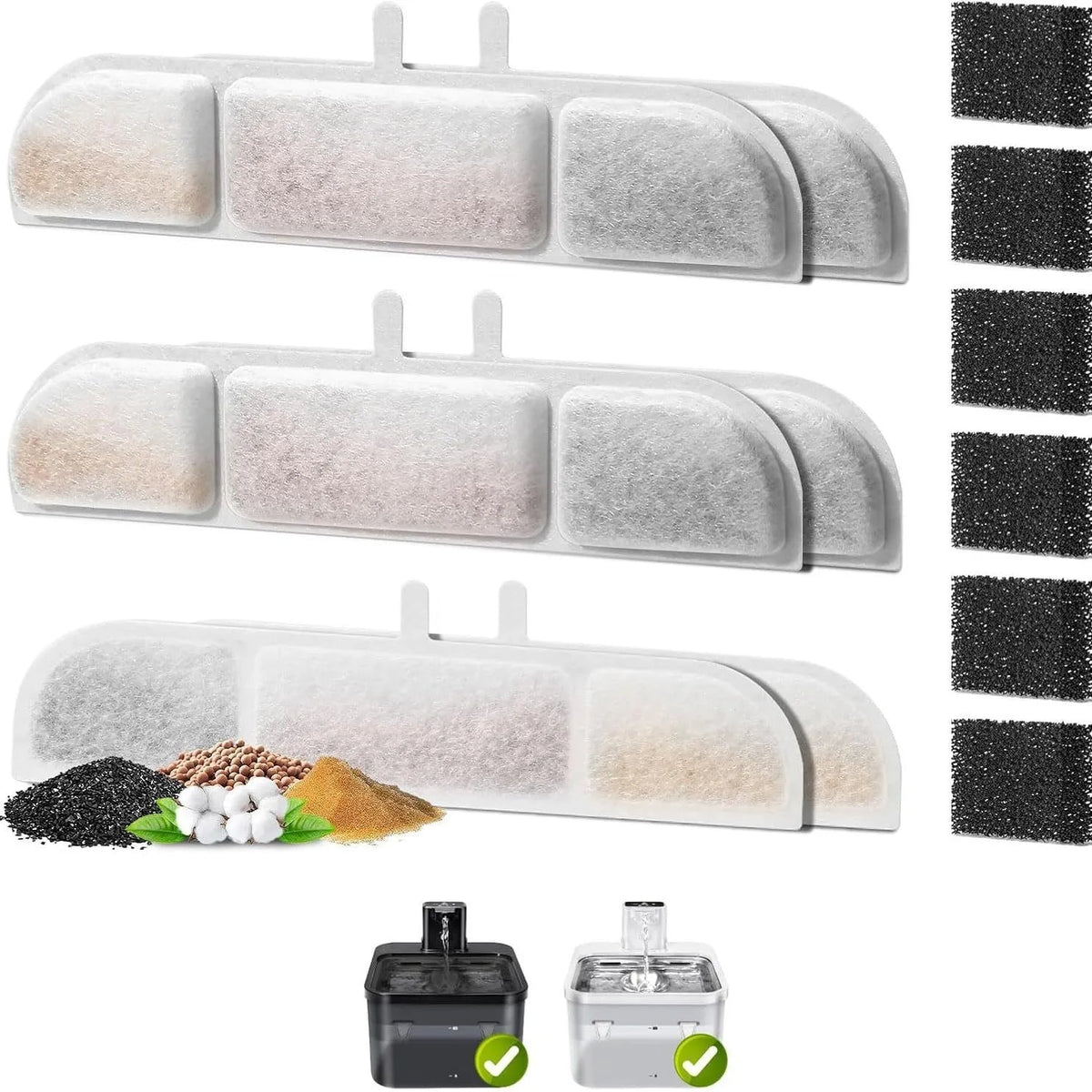 Purapet Activated Carbon Fountain Filter
